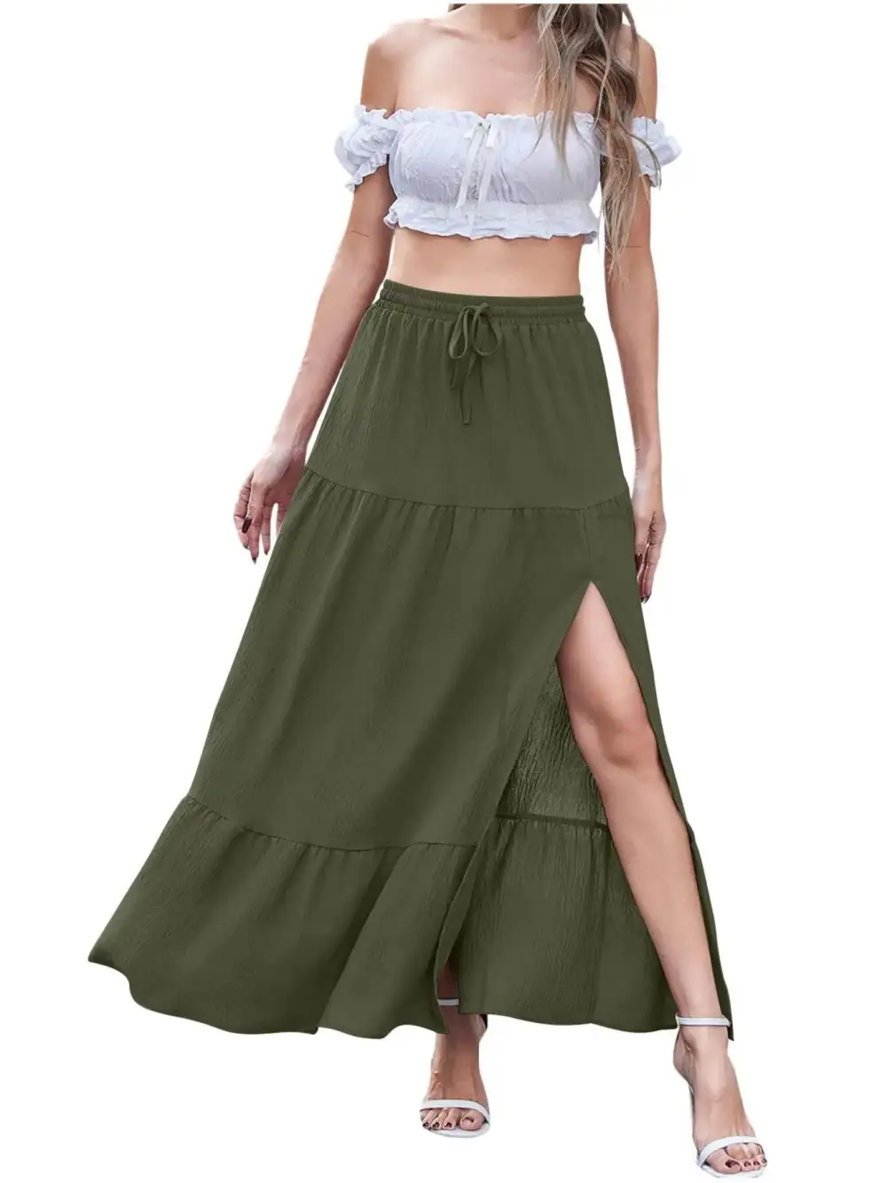 Slit Maxi Skirt