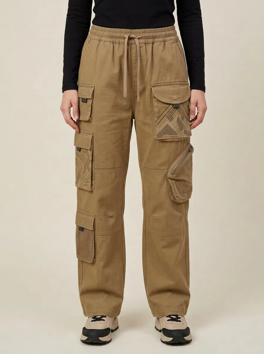 Women's Charcoal Outdoor Mountain Cargo Pants