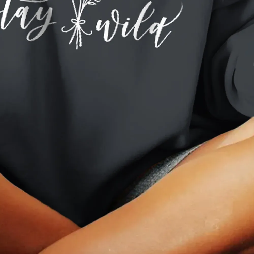 Women's Crew Neck Floral Sweatshirt