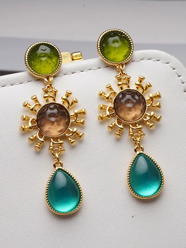 Ornate Vintage-Inspired Accent Earrings