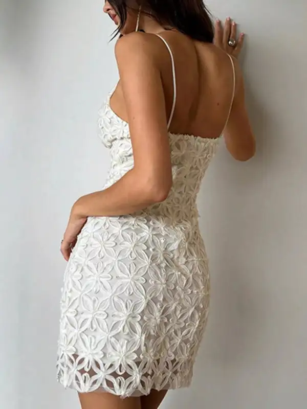 Lace Bodycon Mini Dress