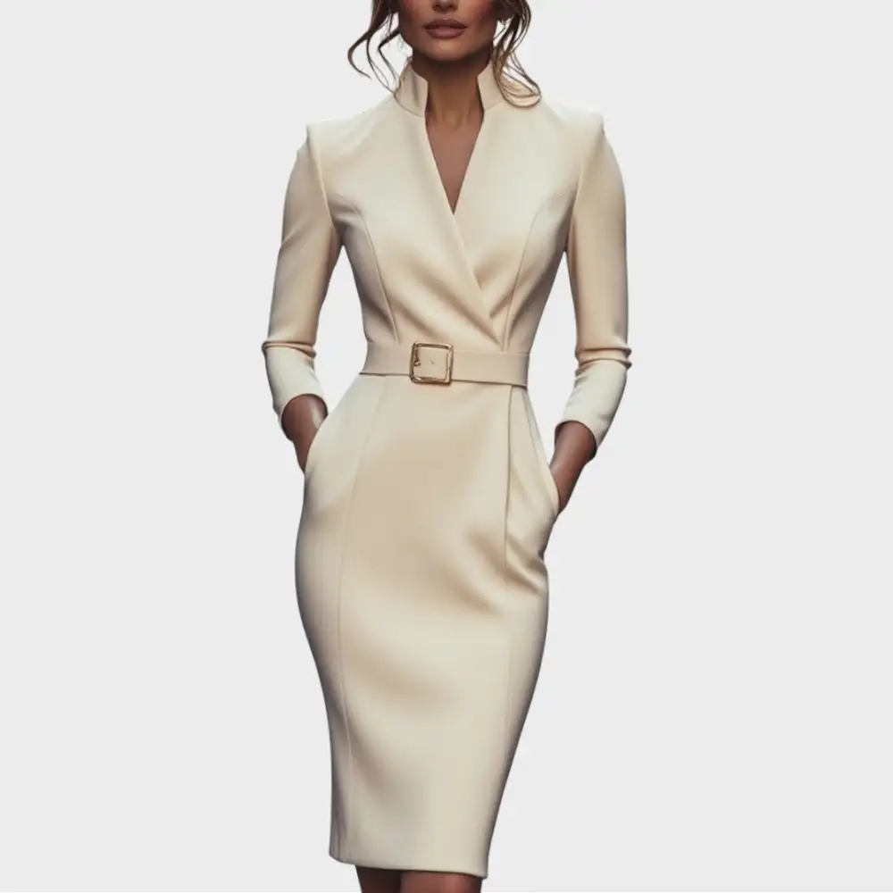 Relaxed Belted Everyday Midi Dress