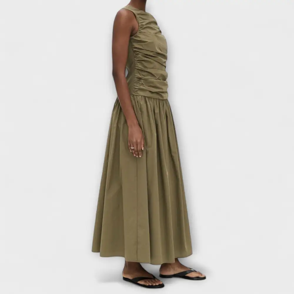 Cotton Flowing Maxi Dress