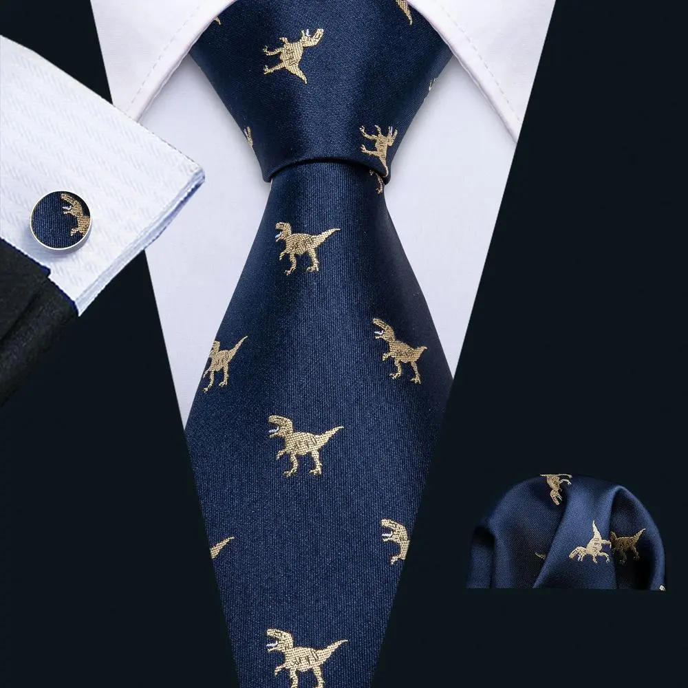 Animal Graphic Business Silk Necktie Set