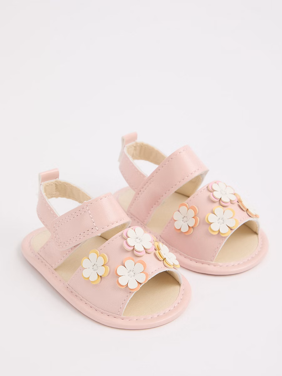 Pink Flower Sandals detail 1