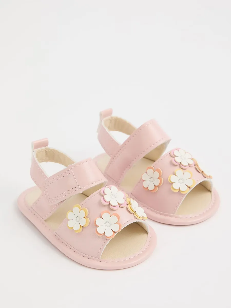 Pink Flower Sandals