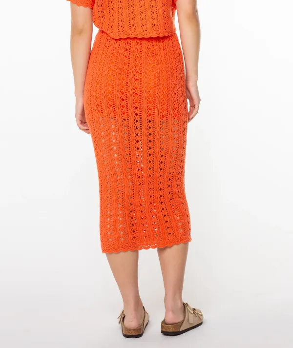 Ribbed Knitted Ladies' Skirt