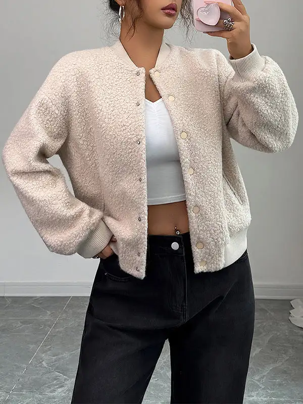 Streetwear Button Front Jacket