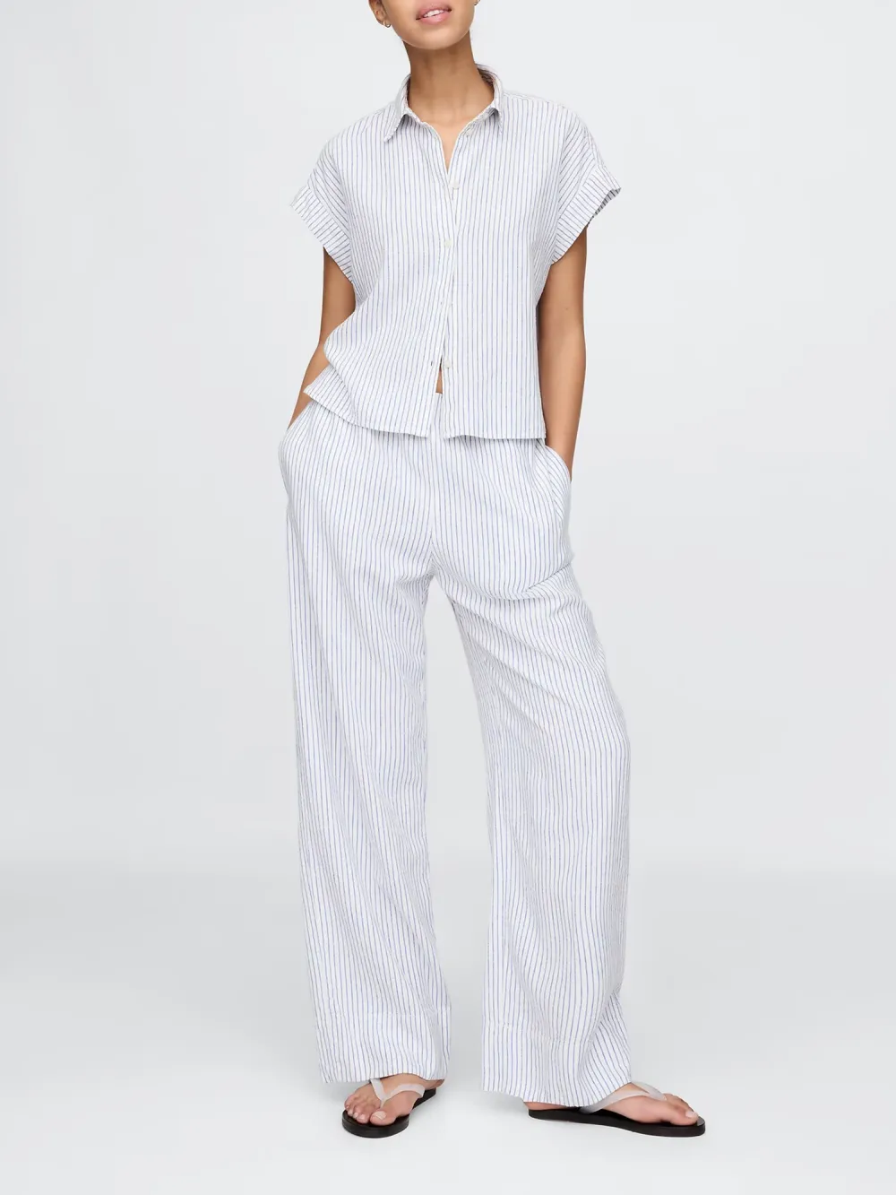Loose Waist Mesh Trousers