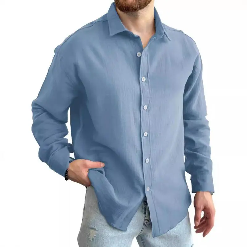 Washed Work Open Collar Shirt