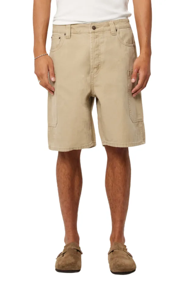 Patch Pocket Utility Canvas Shorts
