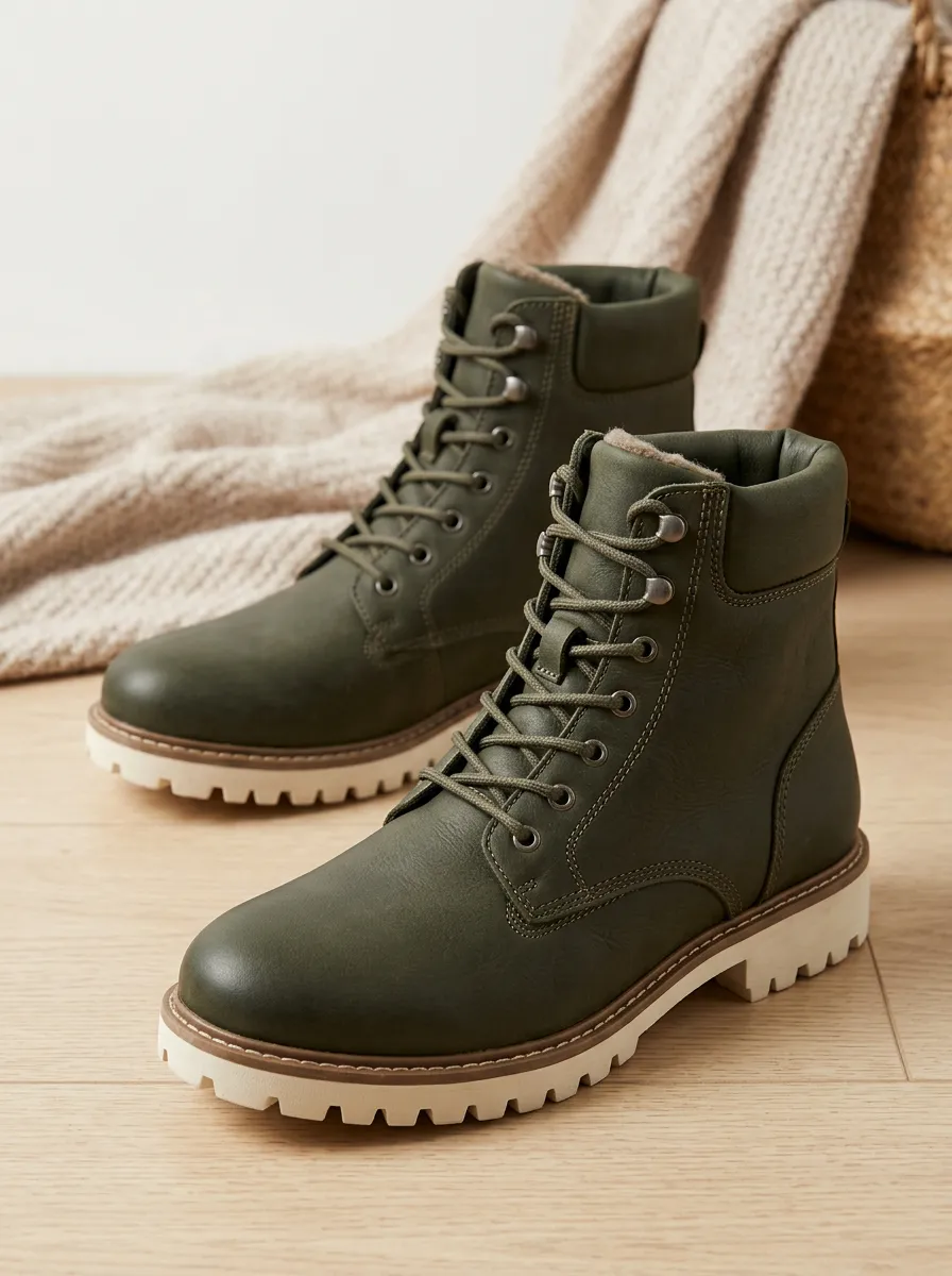 Heritage Minimalist Graphic Street Look Unisex Warm Boots