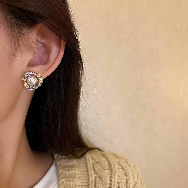 Modern Pearl Statement Earrings