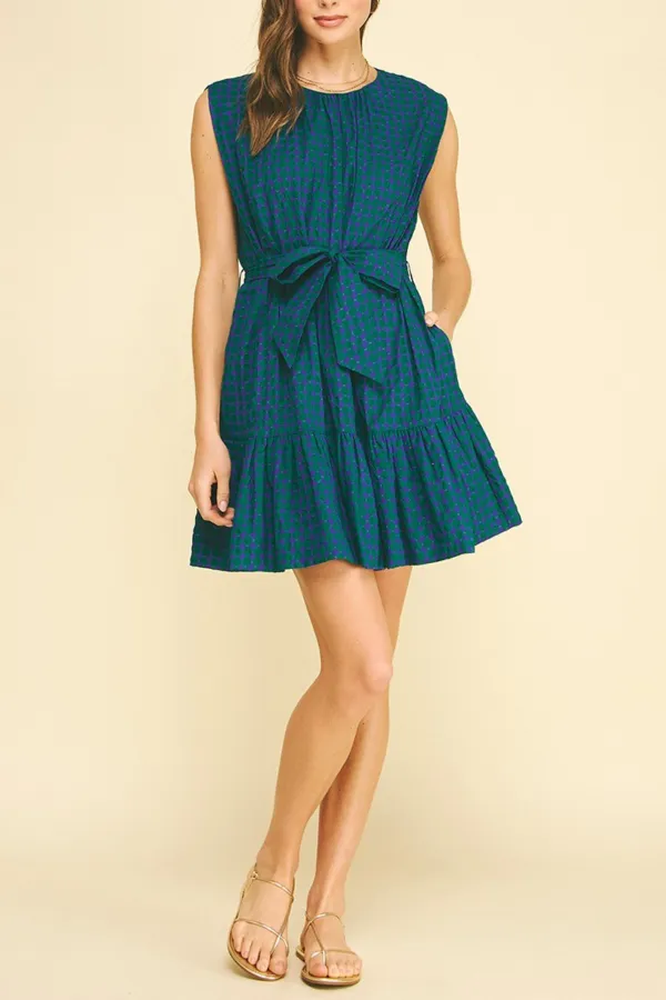 Polka Dot Tiered Mini Dress