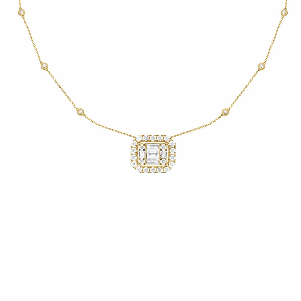 Minimal Statement Classic Diamond Necklace