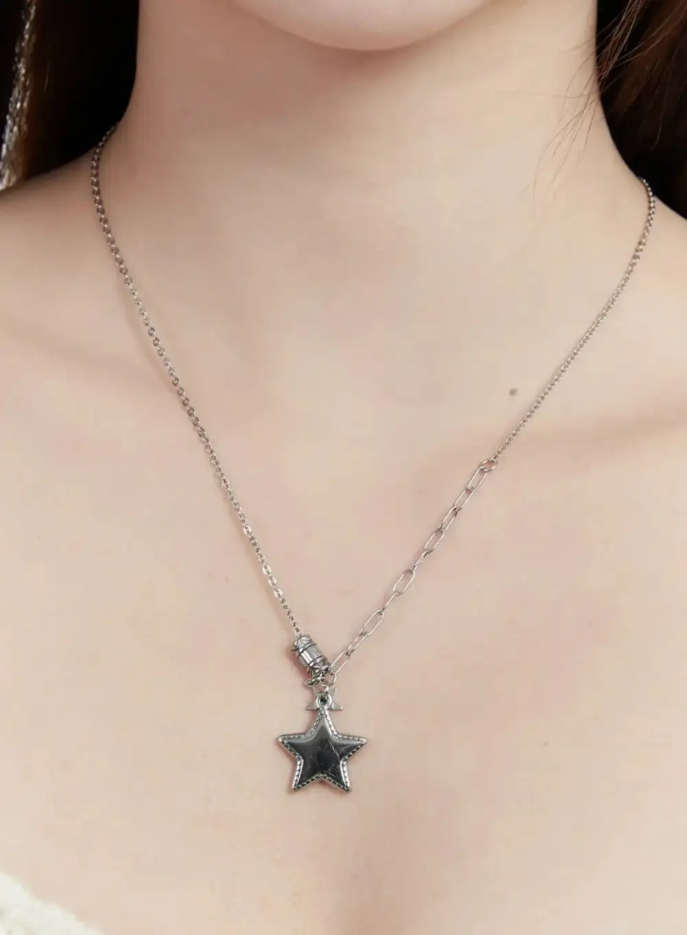 Stainless-Steel Pendant Necklace
