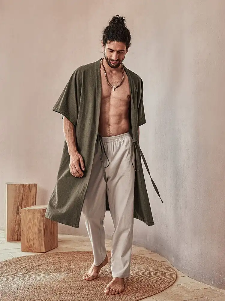 Soft Loose Cotton Linen Outerwear Jacket