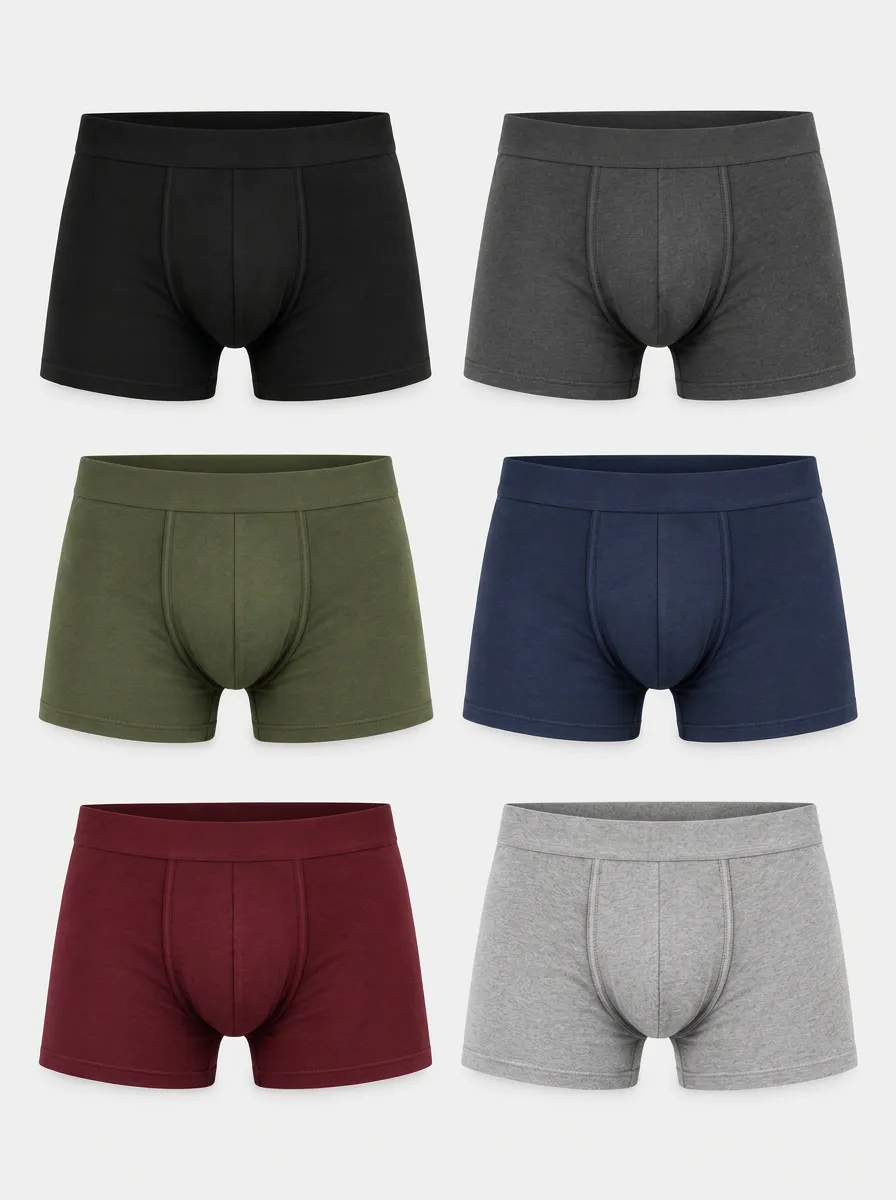 Men's Multi-Color Essential Boxer Briefs Set