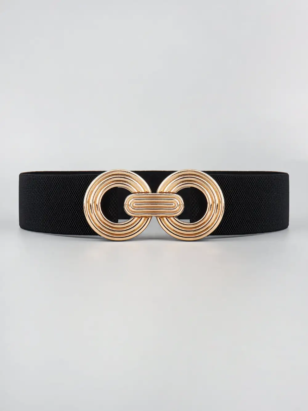 Geometric Buckle Wide Belt
