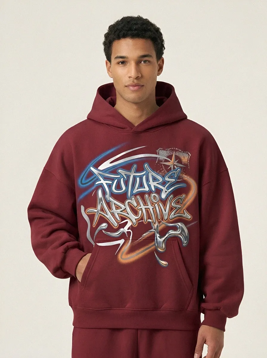 Unisex Future Archive Graffiti Airbrush Hoodie
