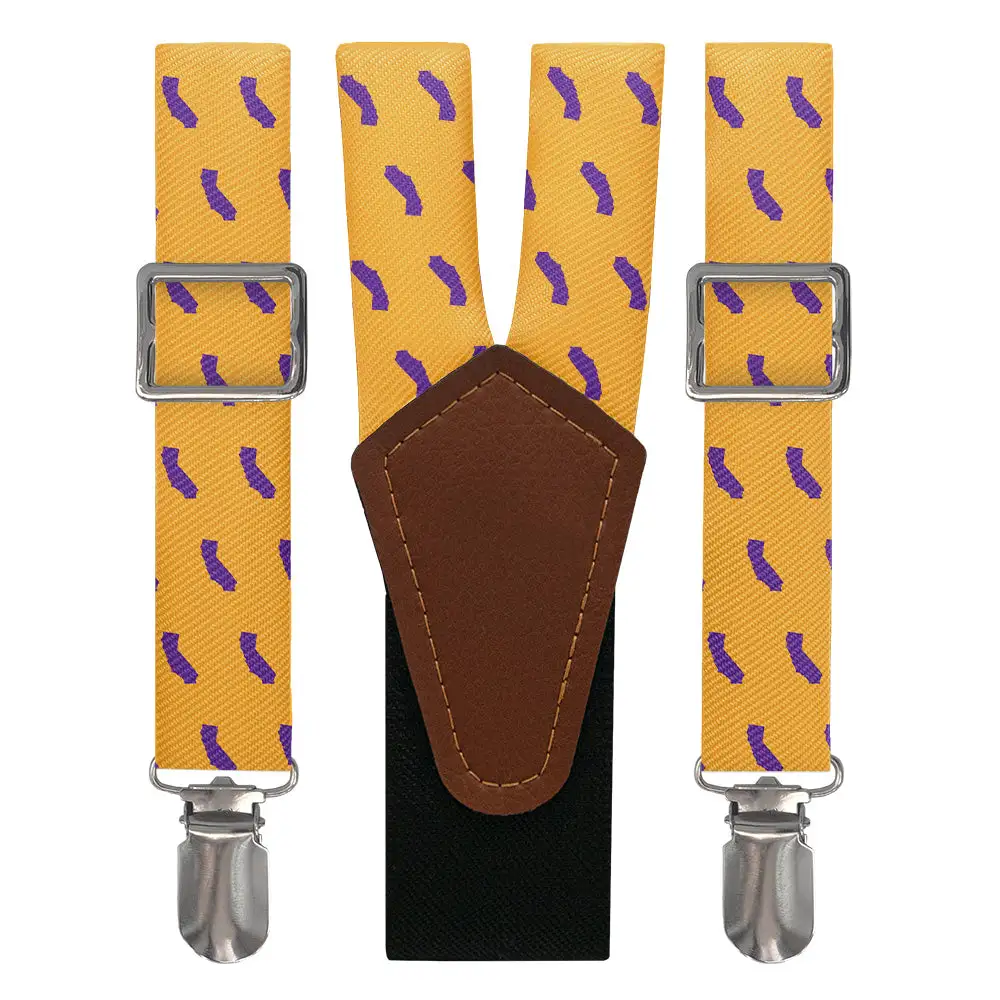 Patterned Graphic Motif Suspenders