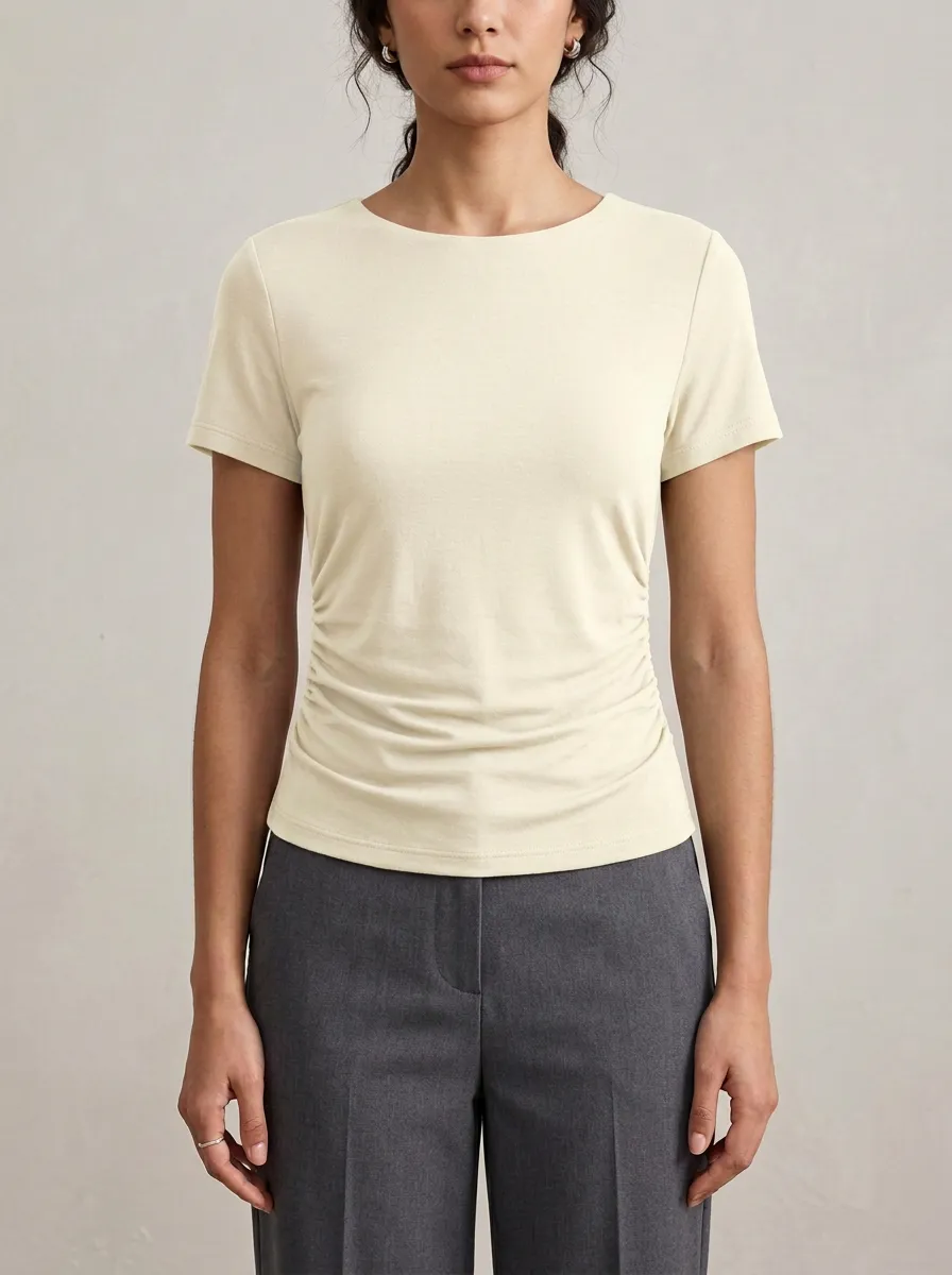 Ruched Fitted Top