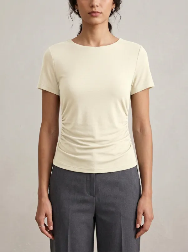 Ruched Fitted Top