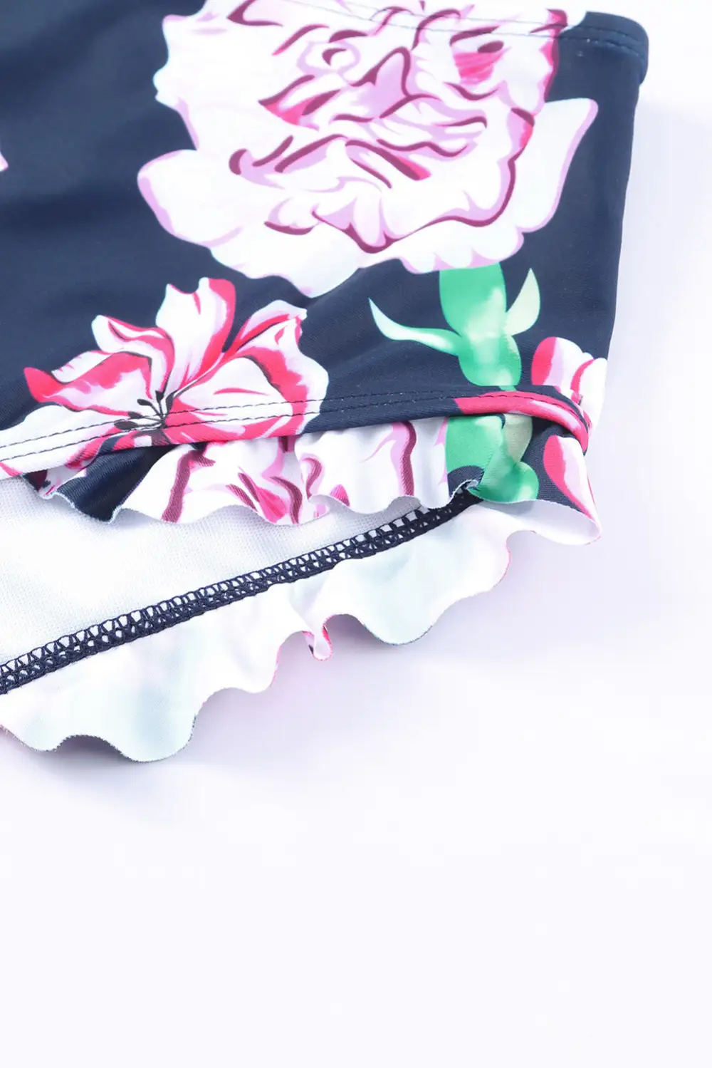 Swimwear Floral Ruffle Bodycom Party Bikinis
