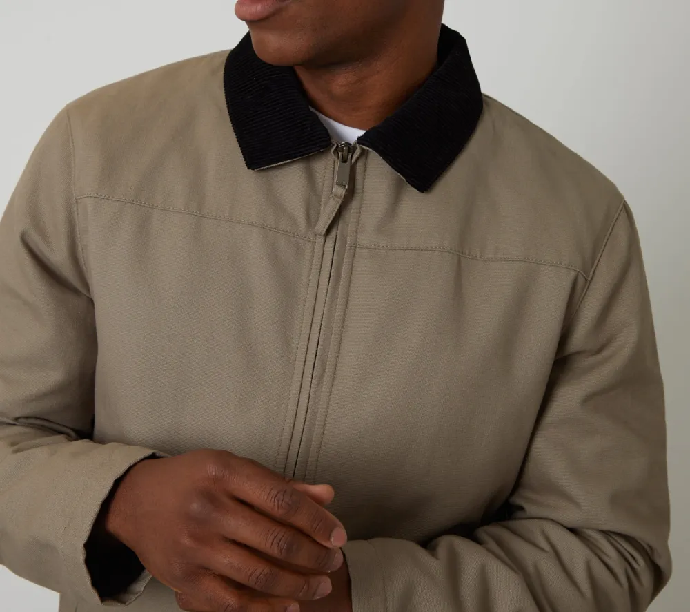 Men's Mushroom Lightweight Quilted Jacket