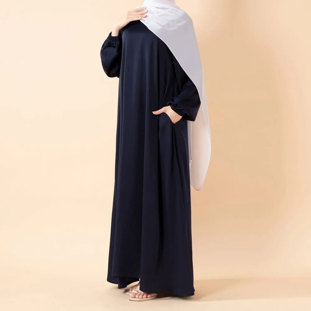 Refined Flowing Modest Maxi Dress