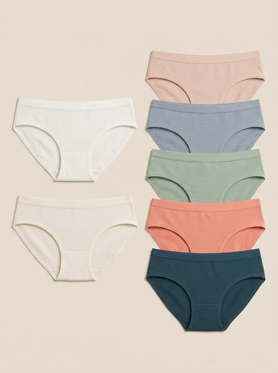 Women's Everyday Ribbed Mid-Rise Briefs 6-Pack