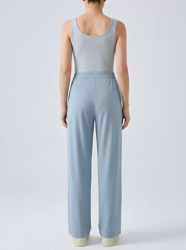 Women's Ice Silk Everyday Pleated Casual Pants