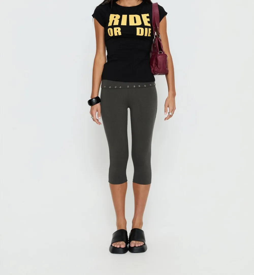 Black and Yellow Relaxed Graphic Tee