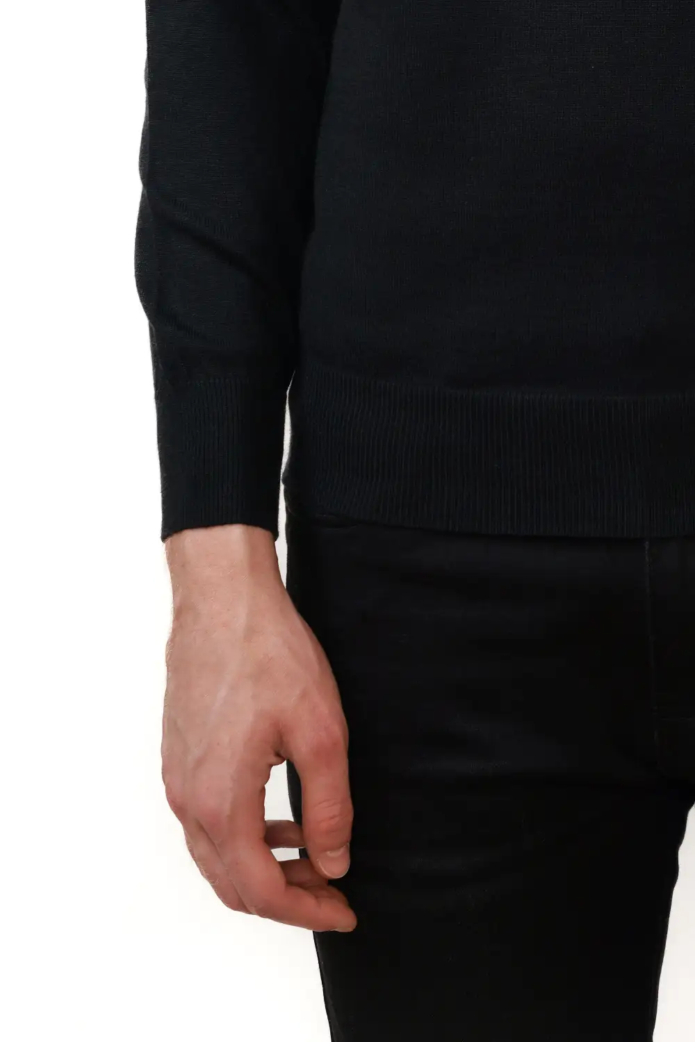 Slim Fit Viscose Turtleneck Sweater