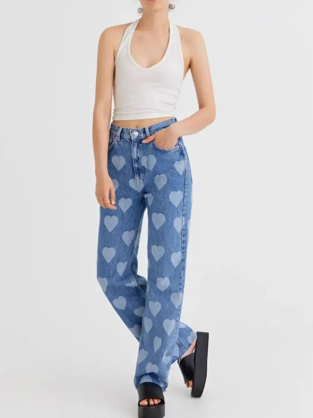 Woven Easy Denim Jeans