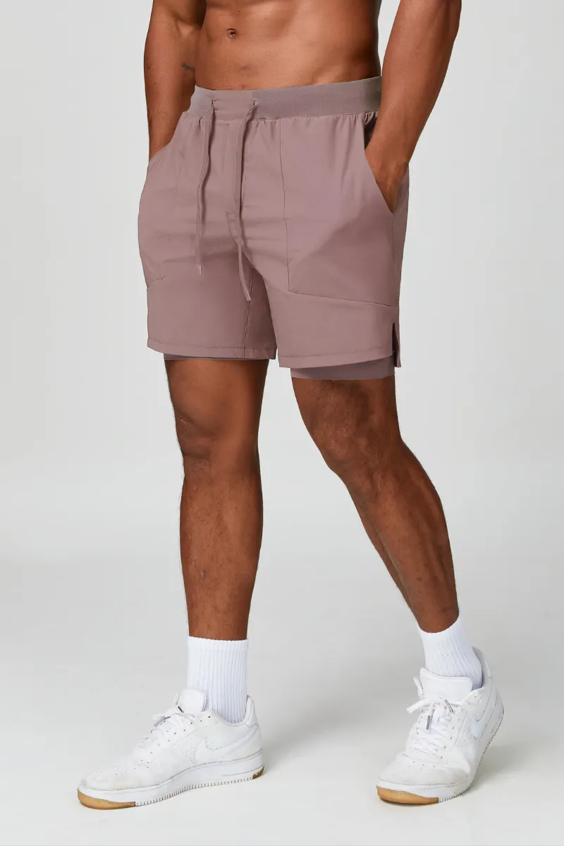 Quick Dry Dual Layer Lightweight Athletic Shorts
