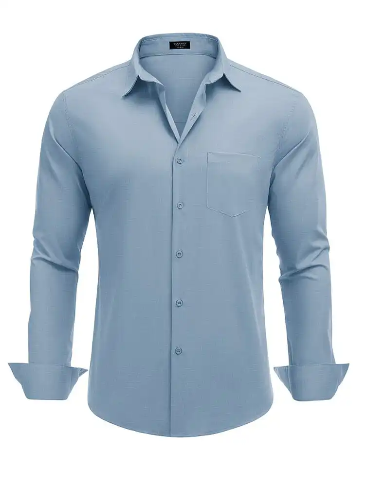 Ribbed Collar Casual Knit Polo Shirt