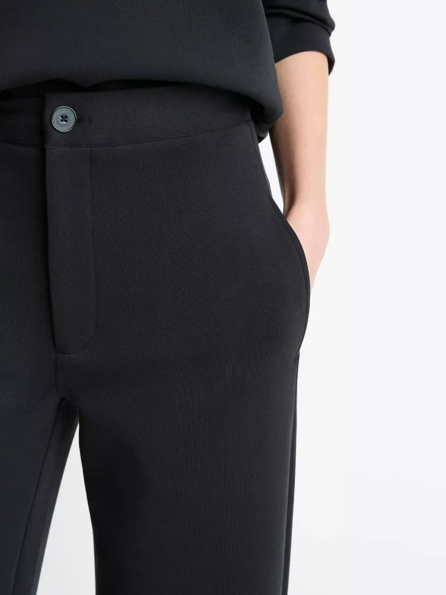 Classic Plain Straight Leg Pants
