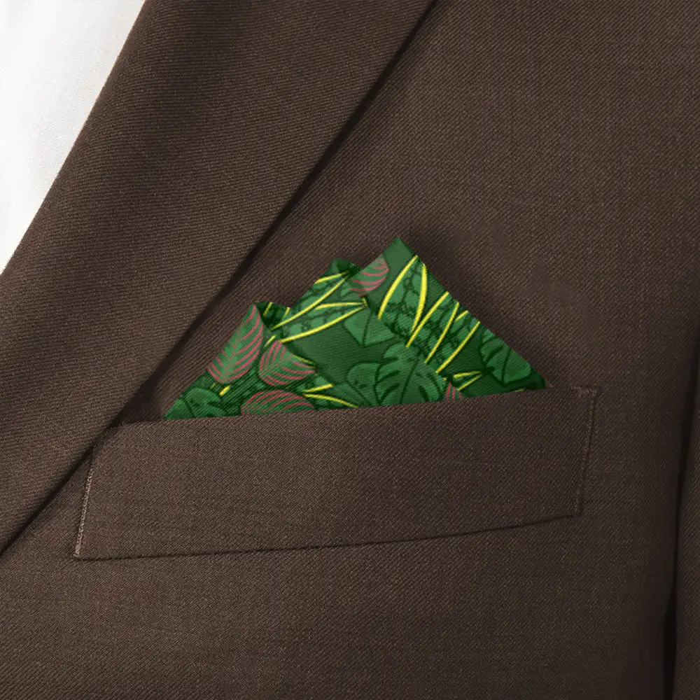 Tailored Polished Floral Novelty Pocket Square