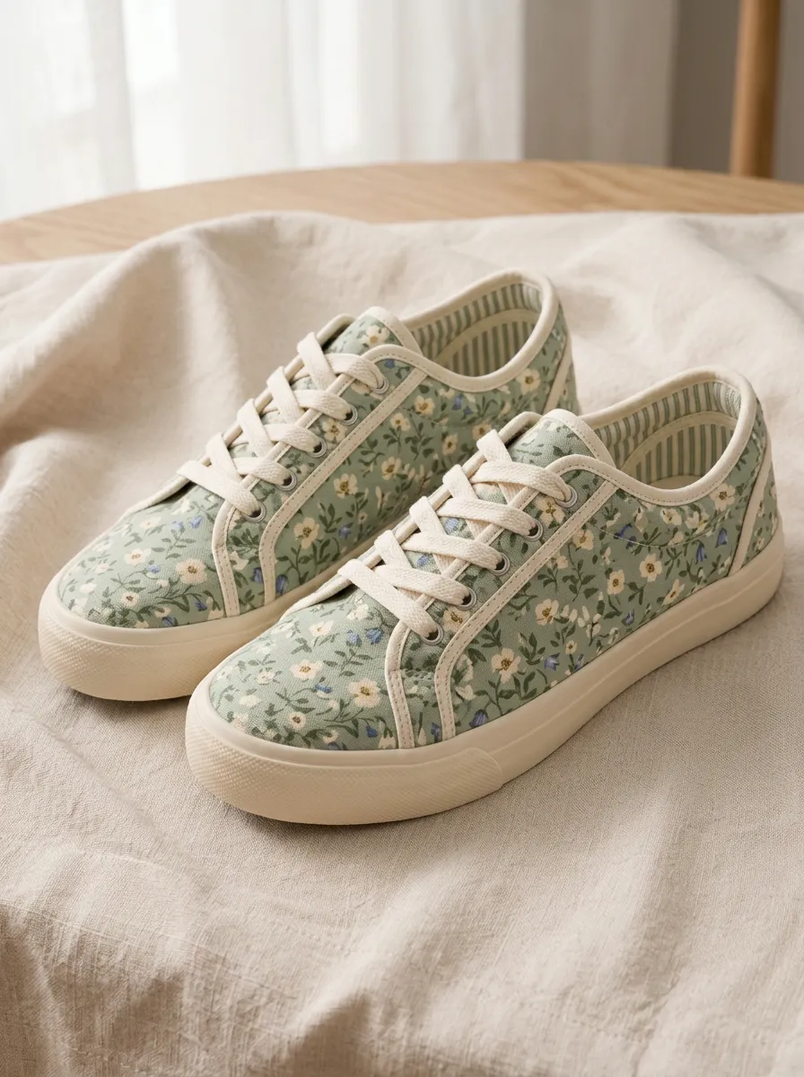 Women's Floral Botanical Fresh Edit Skate Shoes