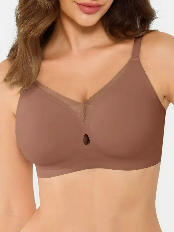 Seamless Breathable Contour Plunge Bra