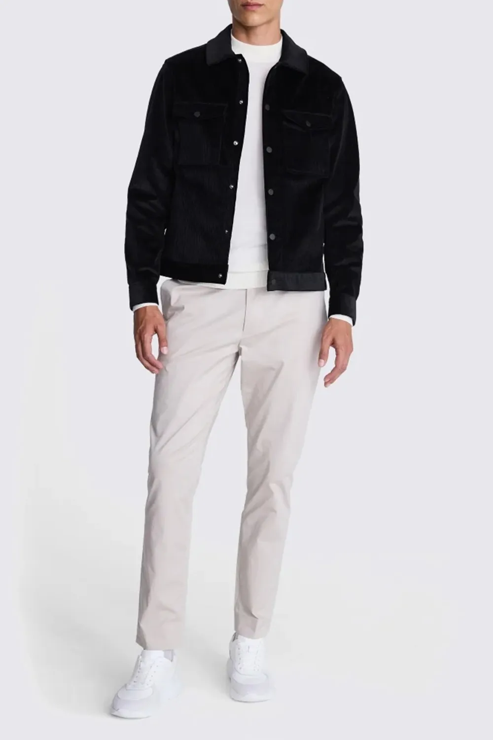 Soft Velvet Jacket In Ink
