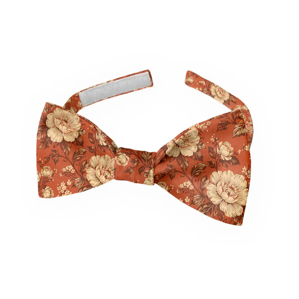 Vintage Floral Motif Bow Tie