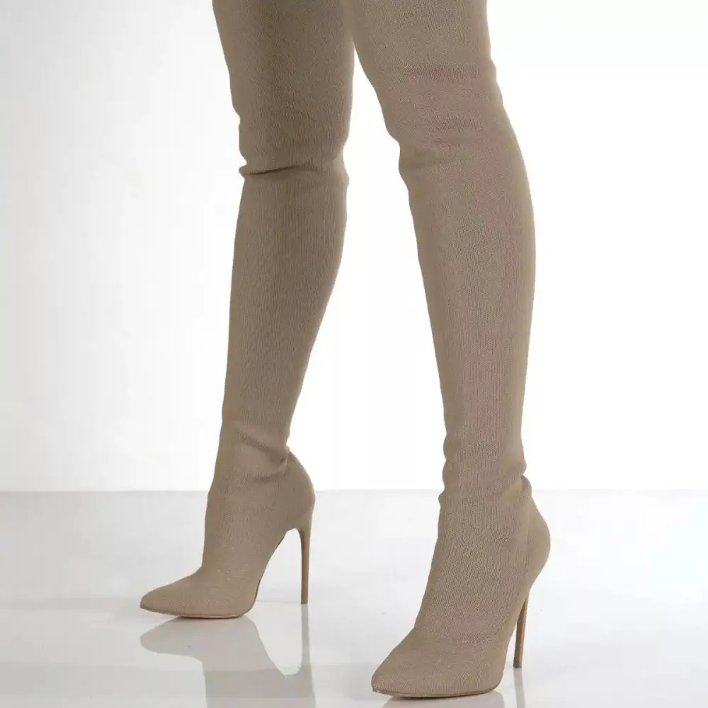 Modern Pointed Toe Stiletto Boots