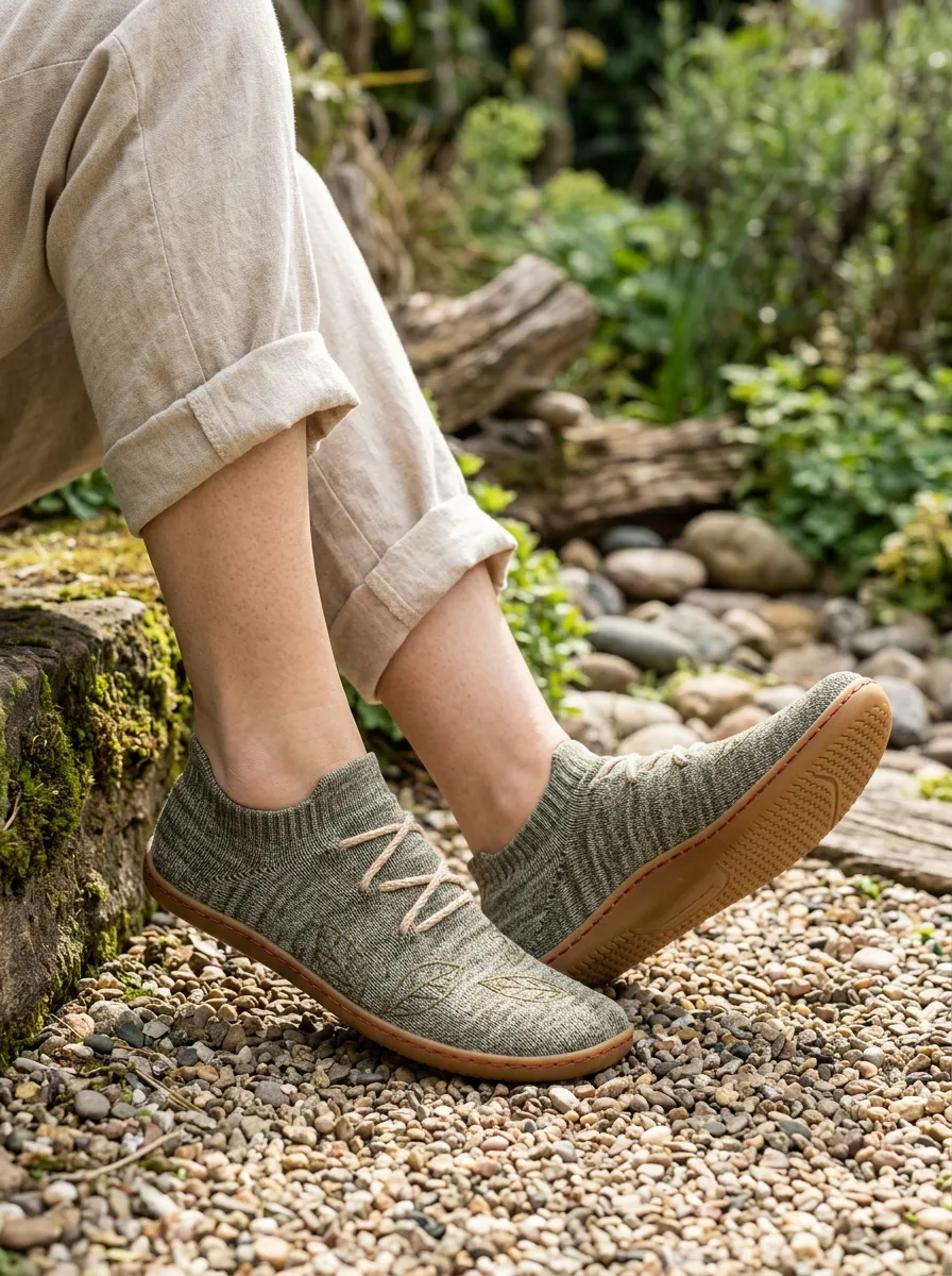 Essential Leaf Graphic Daily Wear Unisex Barefoot Shoes