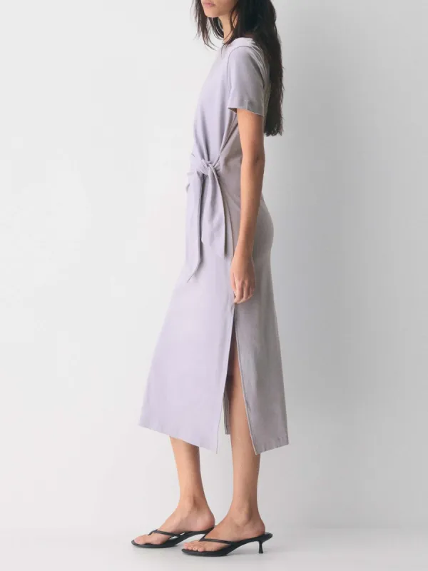 Side Slit Knot Front Dress