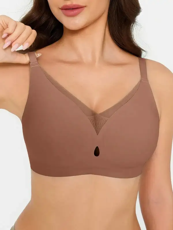 Seamless Breathable Contour Plunge Bra
