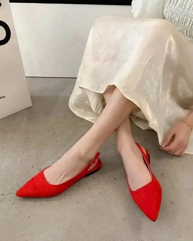Slingback Pointed-Toe Flats