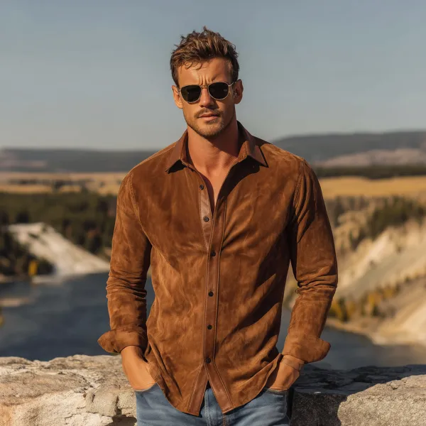 Field Pocket Suede Shirt
