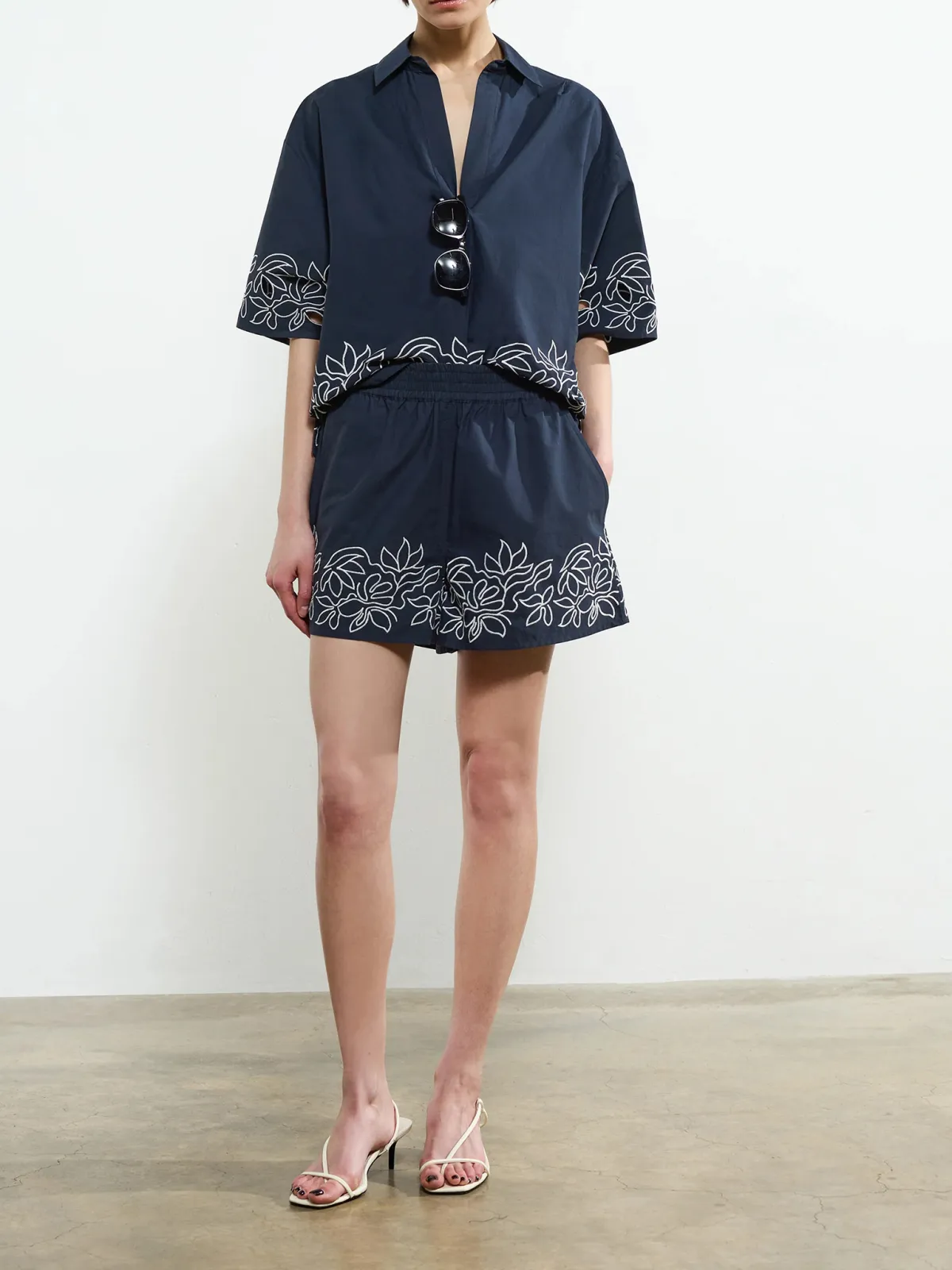 Casual Lazy Style High Waist Shorts